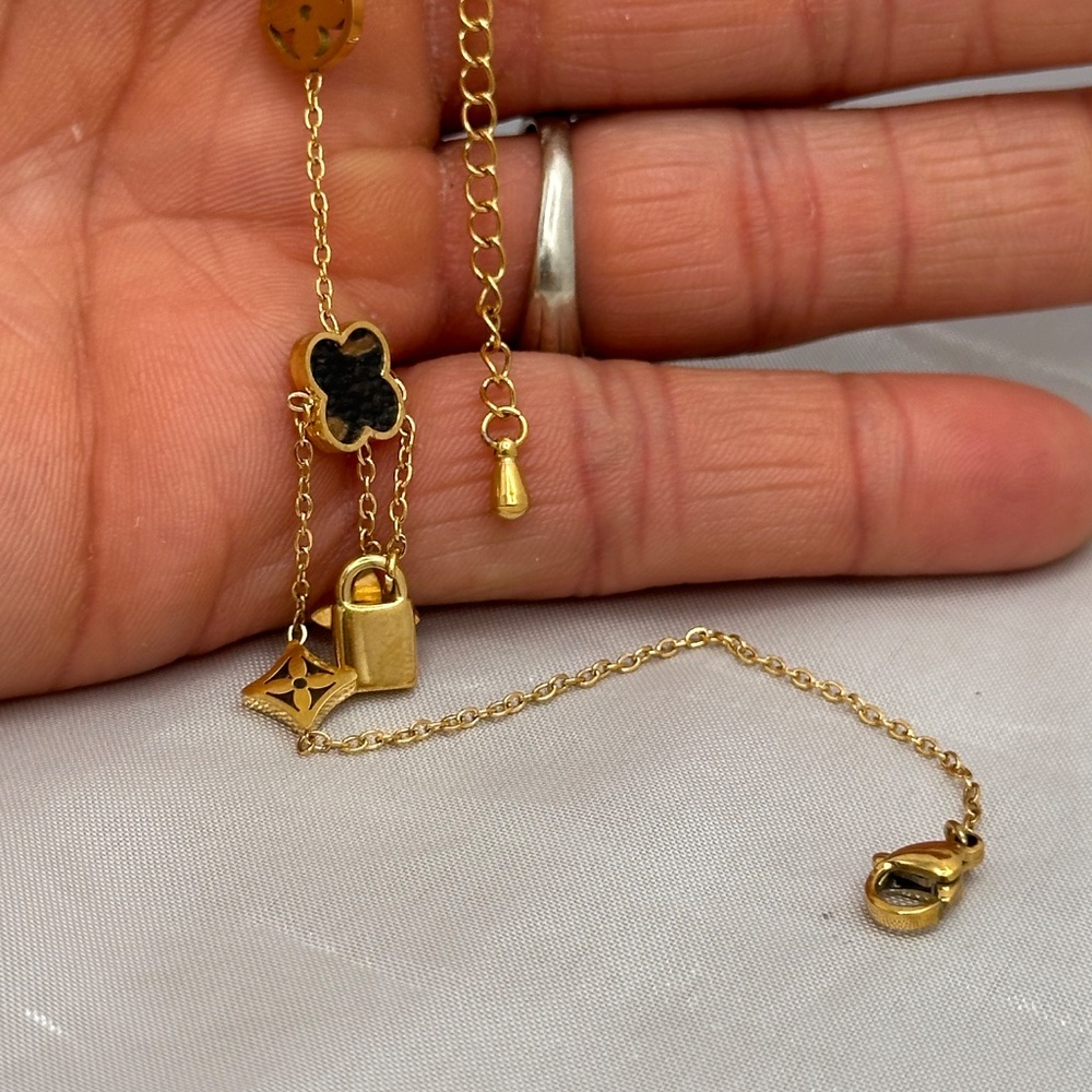 18K Gold Plated Luxury Anklet - Picture 3 of 4